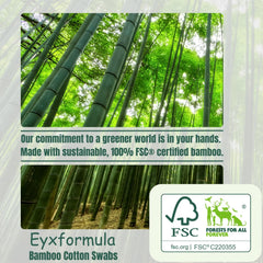 eyxformula dog ear cleaning swabs six-inch bamboo sticks provide sturdy, reliable cleaning