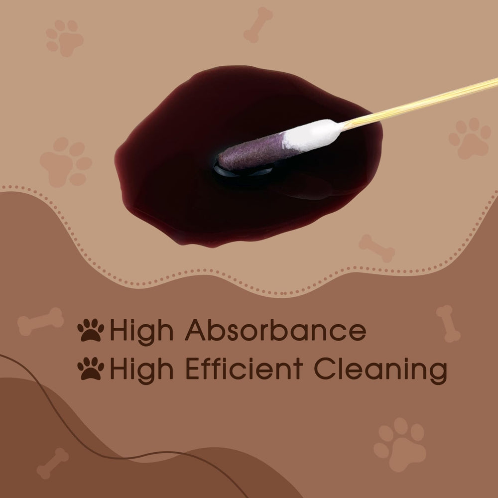 eyxformula dog ear cleaning swabs sturdy bamboo sticks resist bending during use