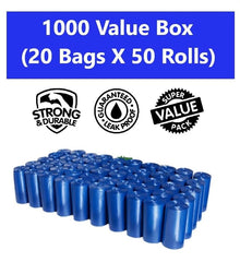 EZ PICK UP coreless 9x12 bags shown for leak-proof mess handling.