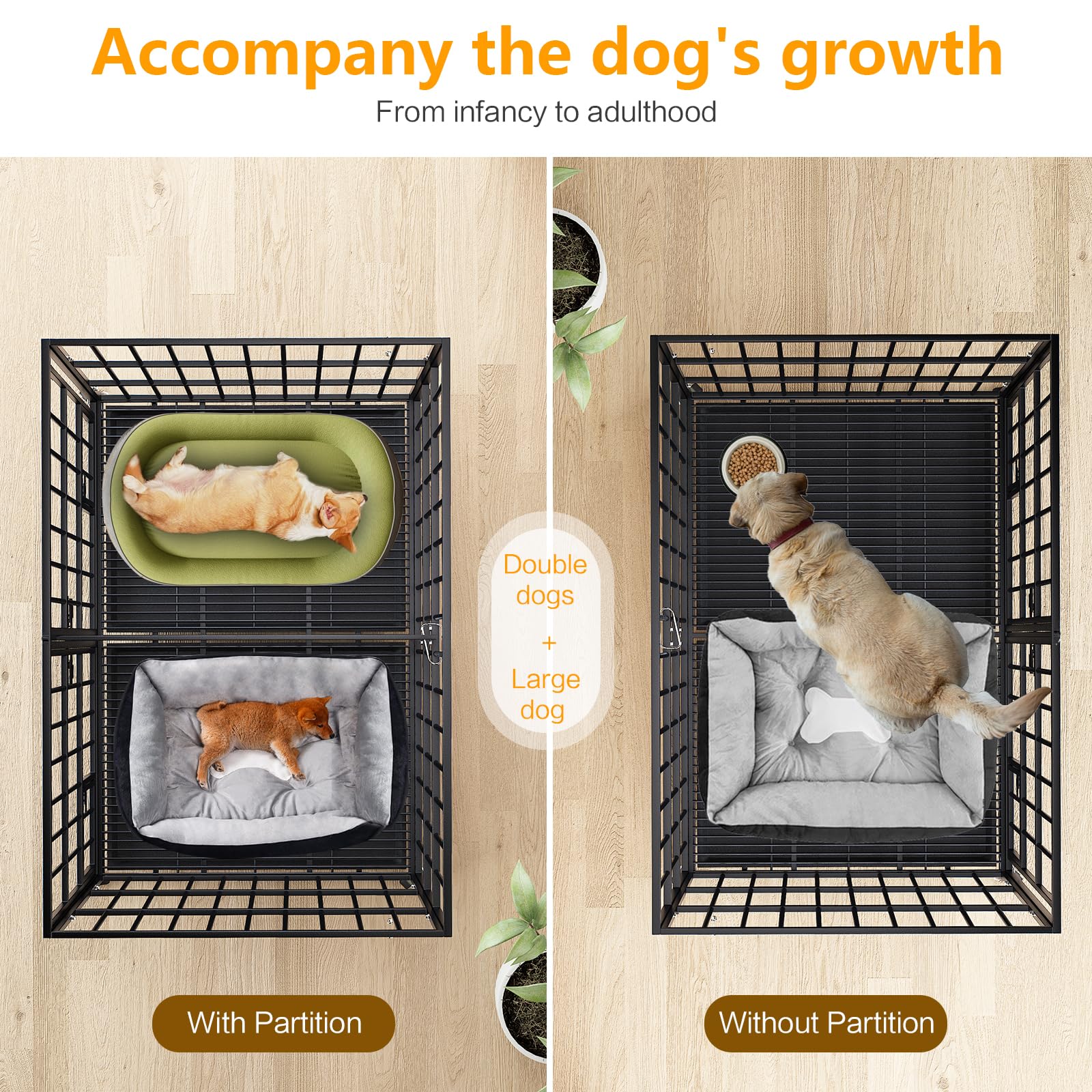 EZ4ENCE dog crate locked-wheel closure demonstrates mobility with secure confinement during travel.