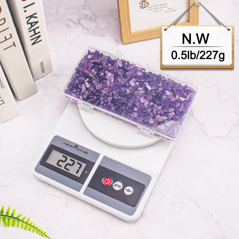 EZEELAI 5-7mm amethyst chips for meditation or mindful décor rituals
