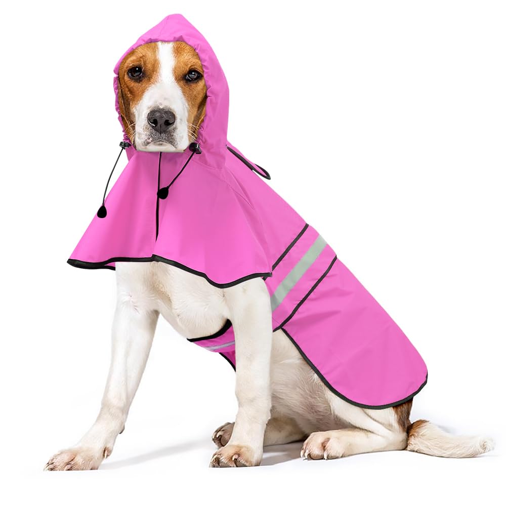 Ezierfy adjustable raincoat with belly and chest straps for secure fit.