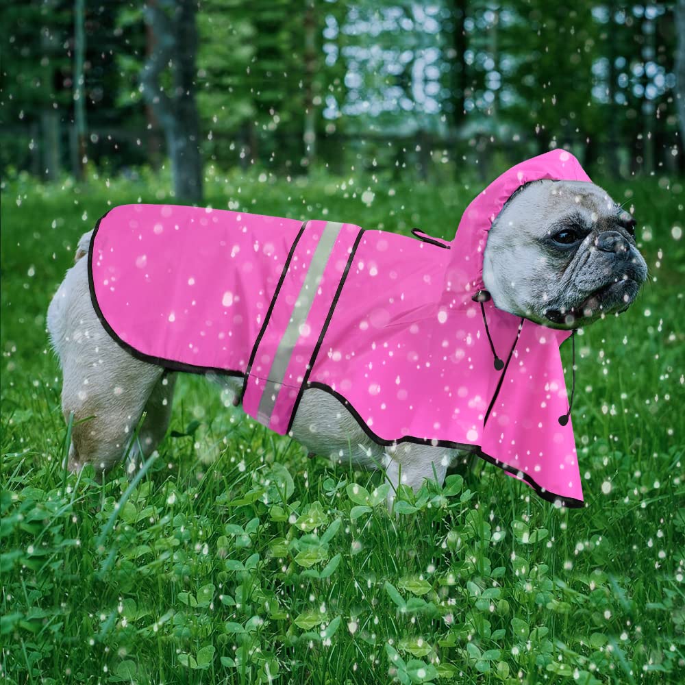 Ezierfy easy-to-clean packable dog raincoat for park trips and travel.