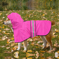 Ezierfy reflective dog rain coat belly strip improves visibility during night walks.