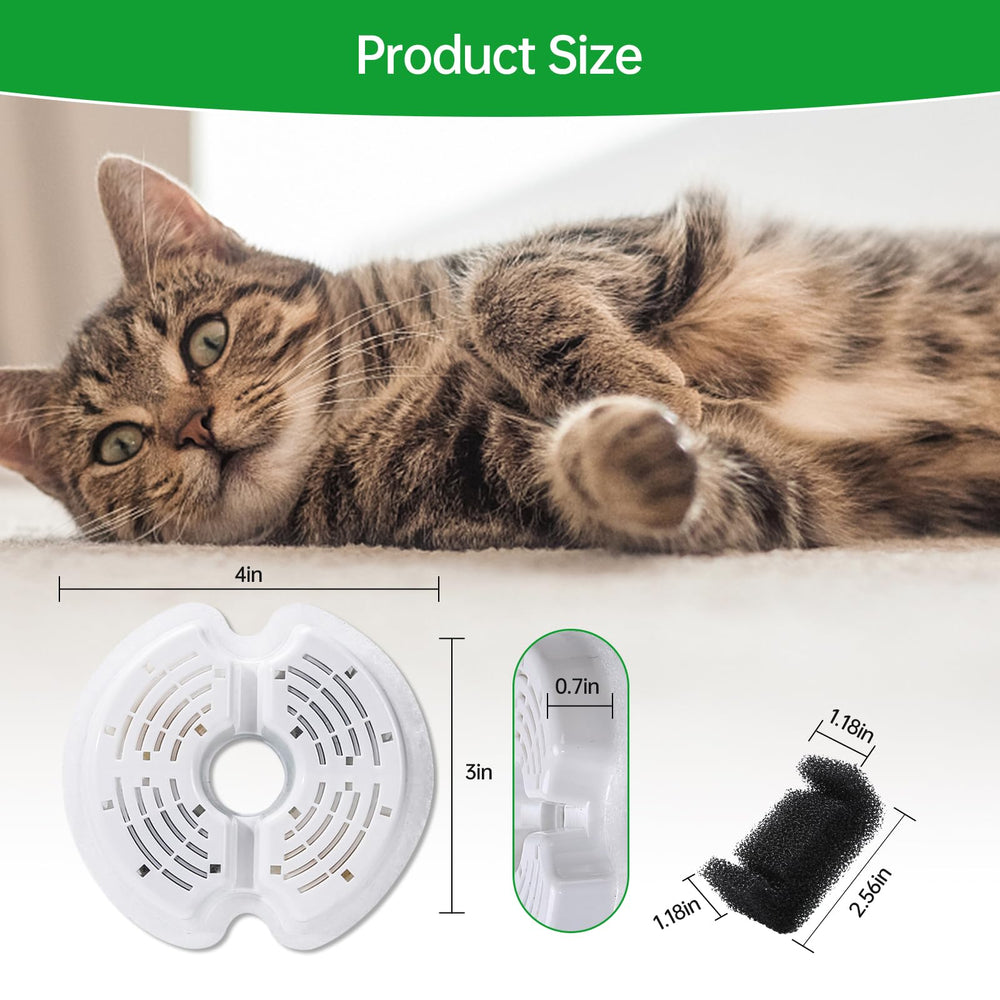 EZMioo double-density filter traps hair and particles.