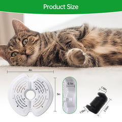EZMioo double-density filter traps hair and particles.