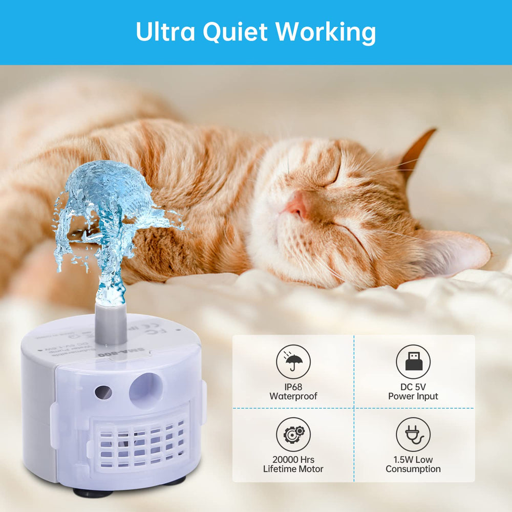 EZMioo replacement pump compatible with 3.2L fountain for versatile hydration.