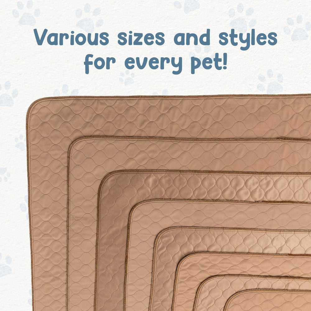 EZwhelp Pee Pad tricot bottom seals in moisture for lasting use.