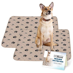 EZWHELP reusable dog pee pad folded for compact storage and quick setup