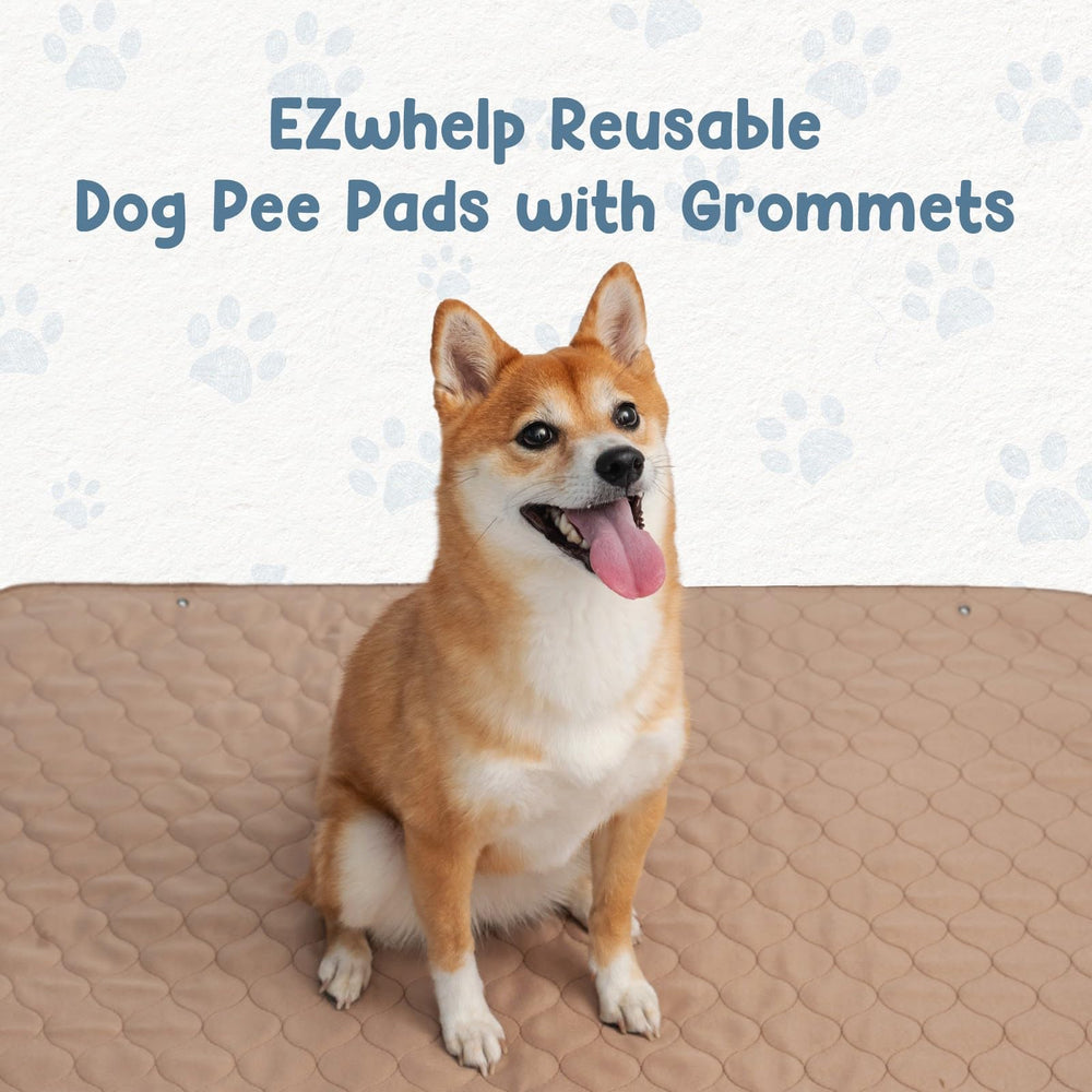 EZwhelp reusable dog pee pad laminated top reflects durability for repeated use and easy cleanup.