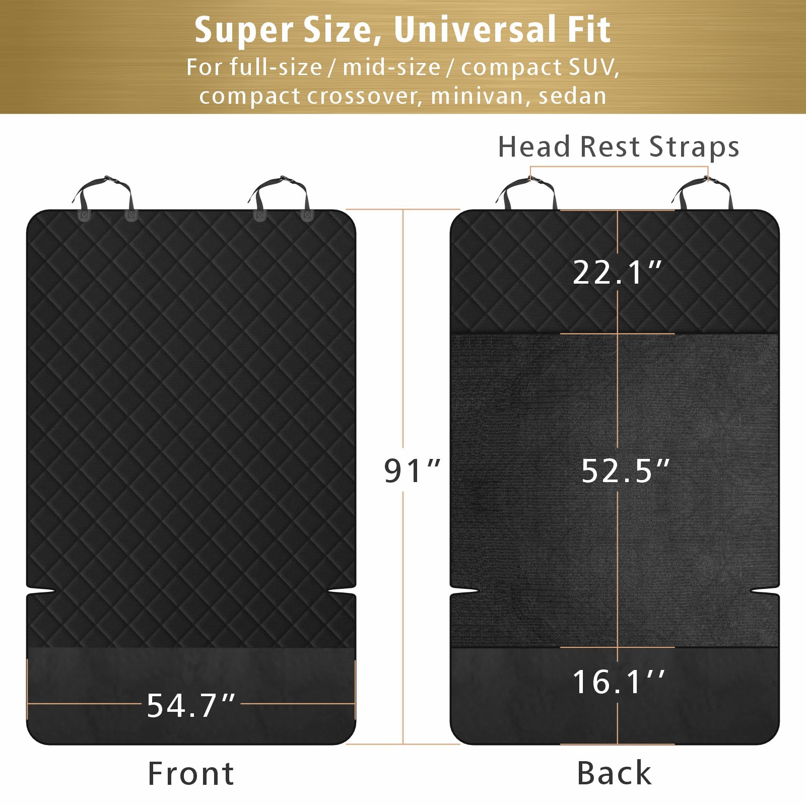 F-color bumper flap image highlights added protection against rear scuffs in muddy days.