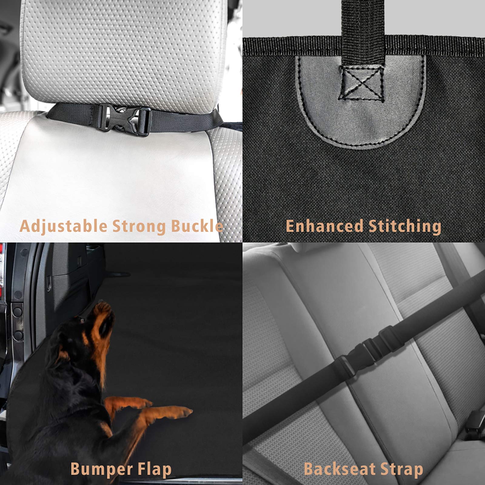 F-color Dog cargo cover for travel keeps pets secure on the road