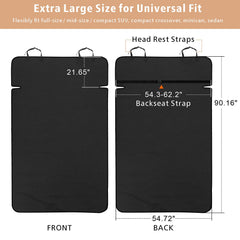 F-color SUV Cargo Liner bumper flap protecting interior during pet entries