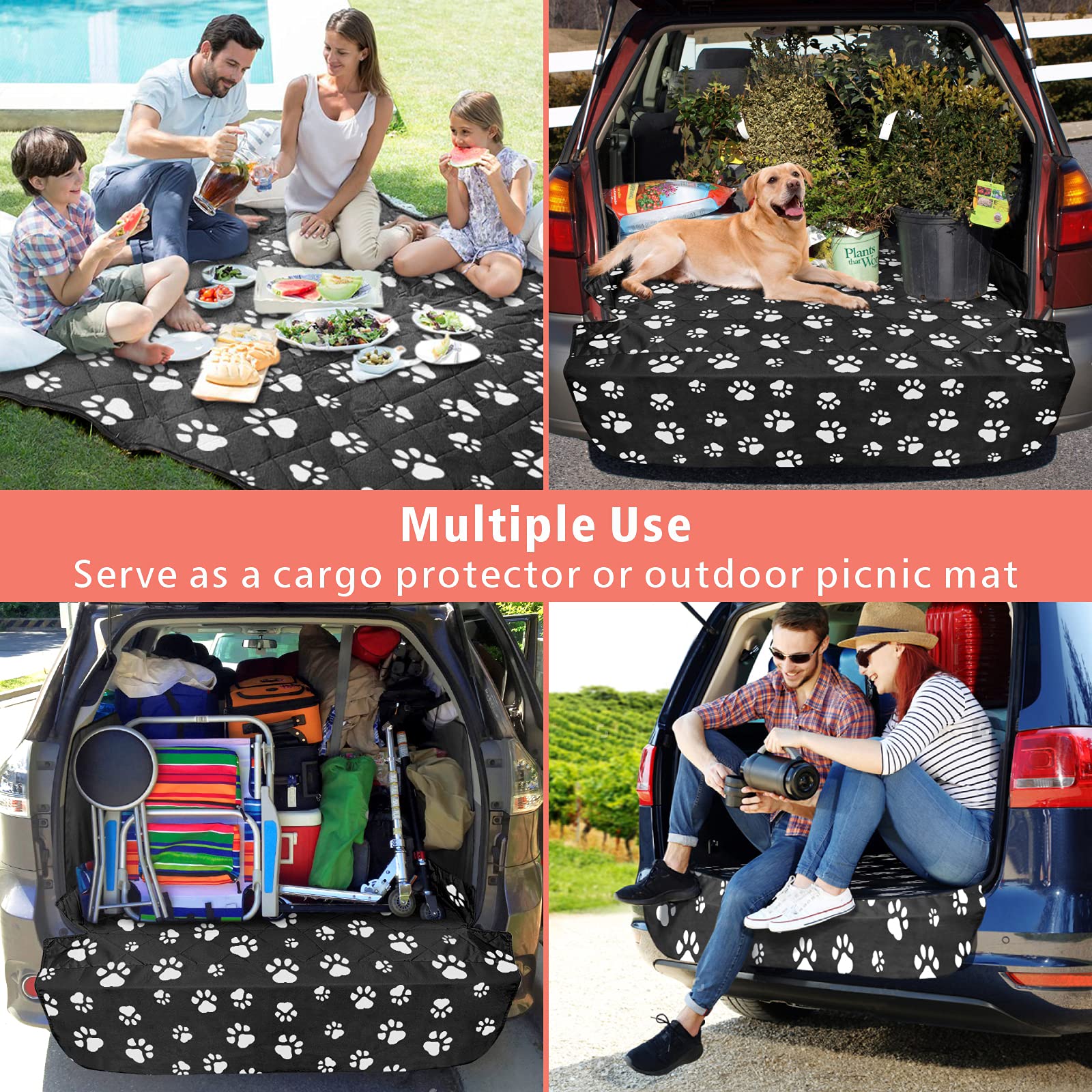 F-color bumper flap design with slits aids leveling and vehicle access.