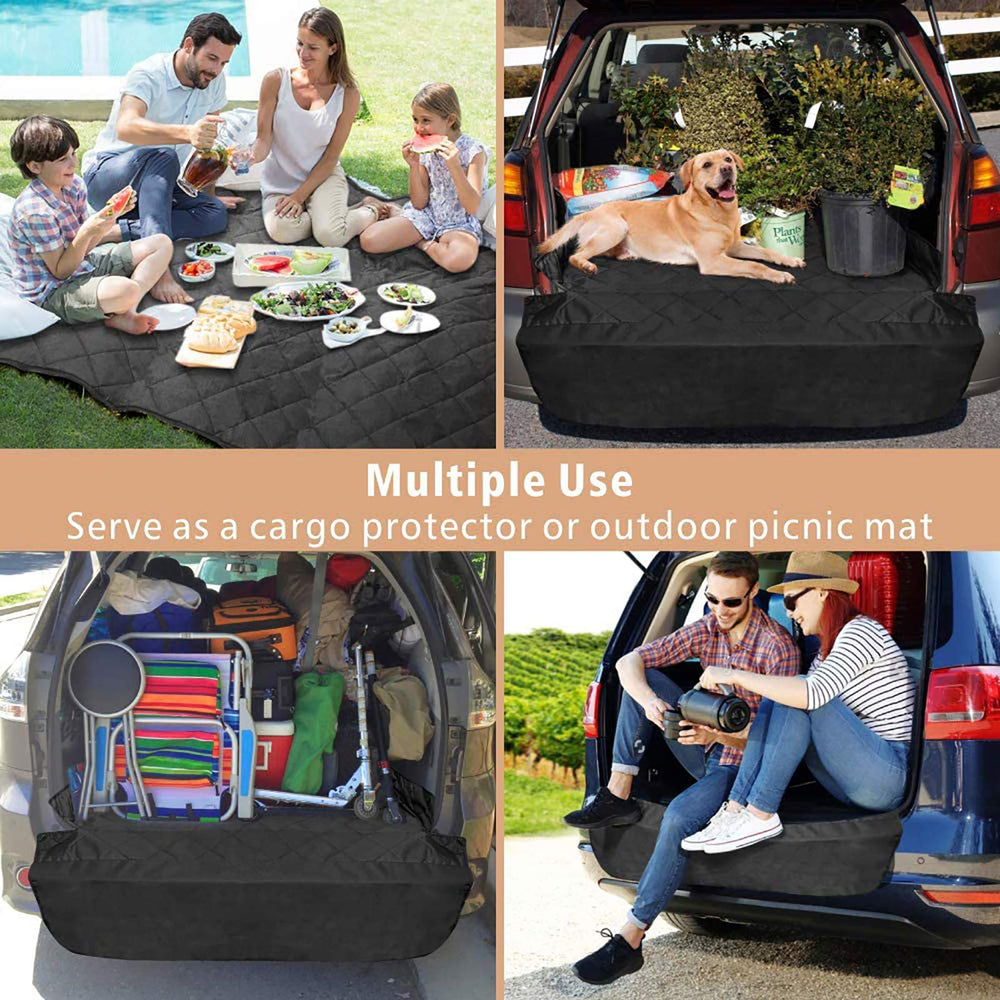 F-color cargo liner foldable design adapts to different SUVs for a flexible setup.