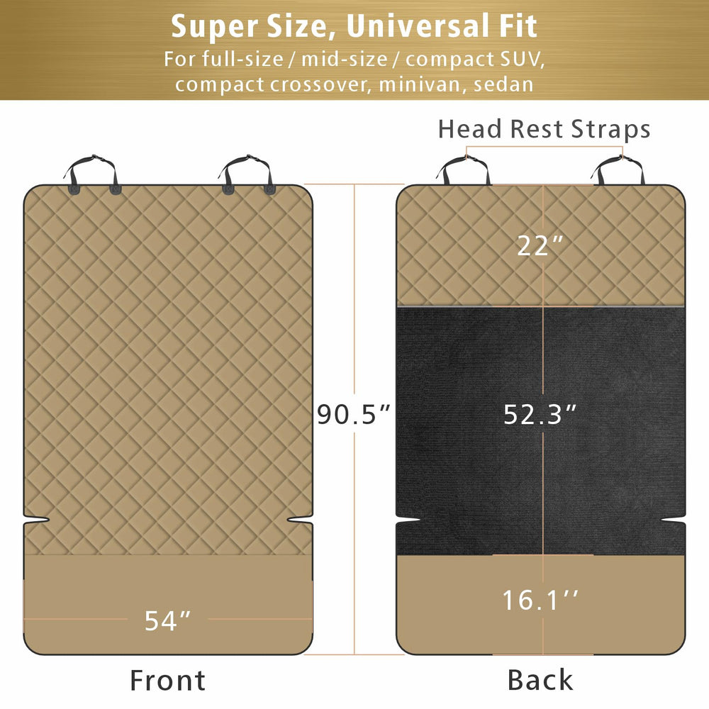 F-color SUV Cargo Liner with non-slip backing enhances stability on sharp turns.