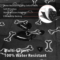 F-color SUV Cargo Liner non-slip backing keeps dogs steady during drives.