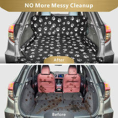F-color SUV Cargo Liner non-slip backing provides vehicle-stable rides and seat protection.