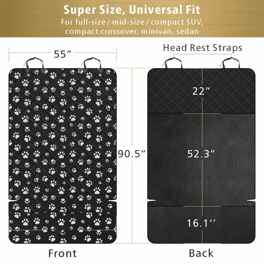 F-color SUV Cargo Liner universal-fit demonstrates compatibility with SUVs, sedans and vans.