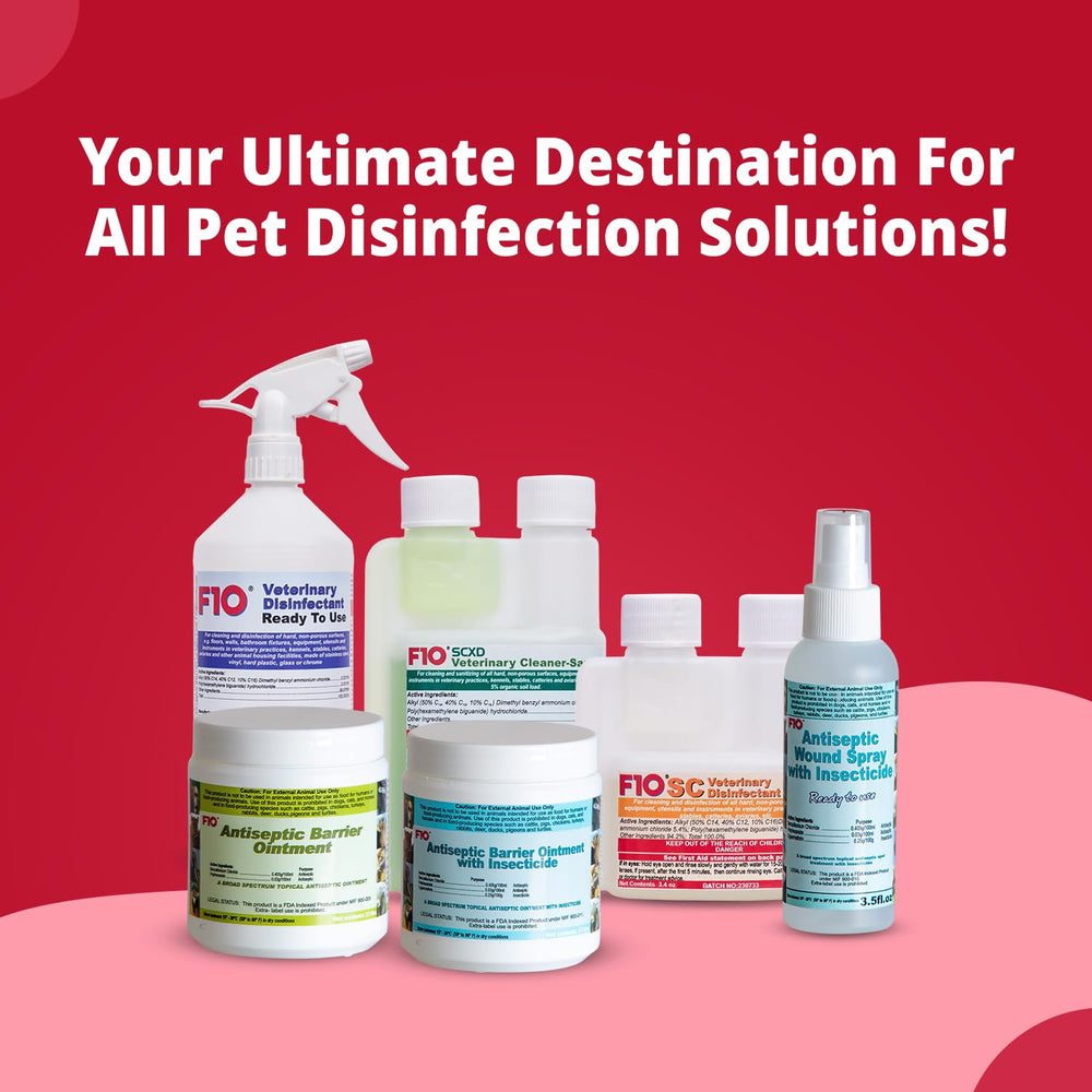 F10 vet clinic disinfectant trusted by veterinary practices for broad-spectrum surface hygiene