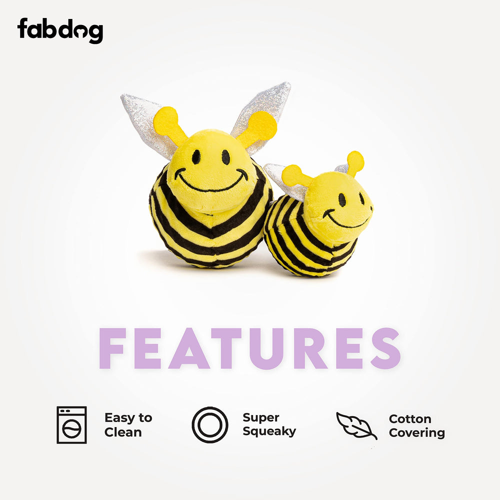 Fabdog Bumble Bee Faball design in action boosts interactive toy time for dogs.