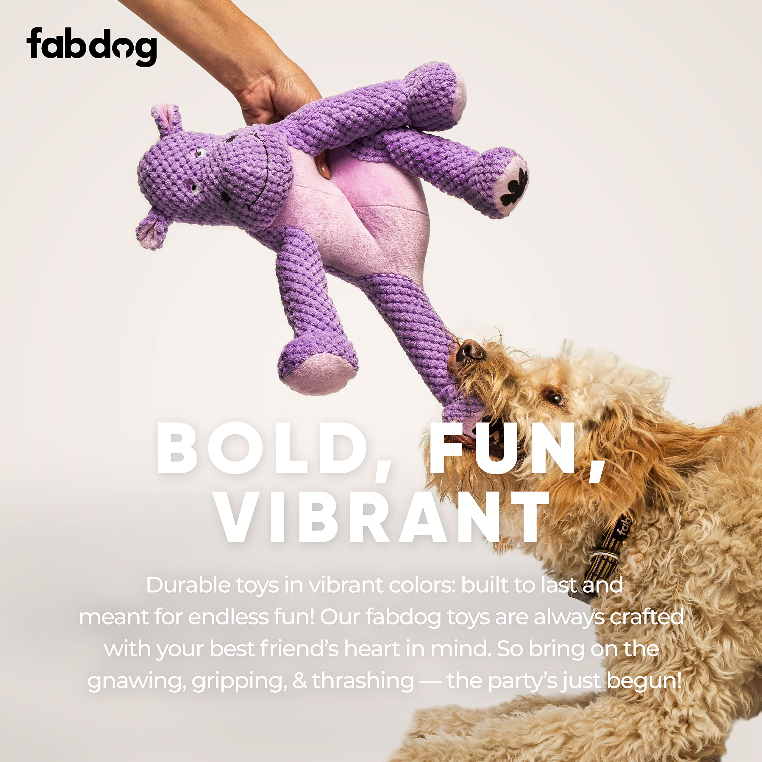 fabdog Floppies koala plush toy—easy-clean design with engaging squeaker.