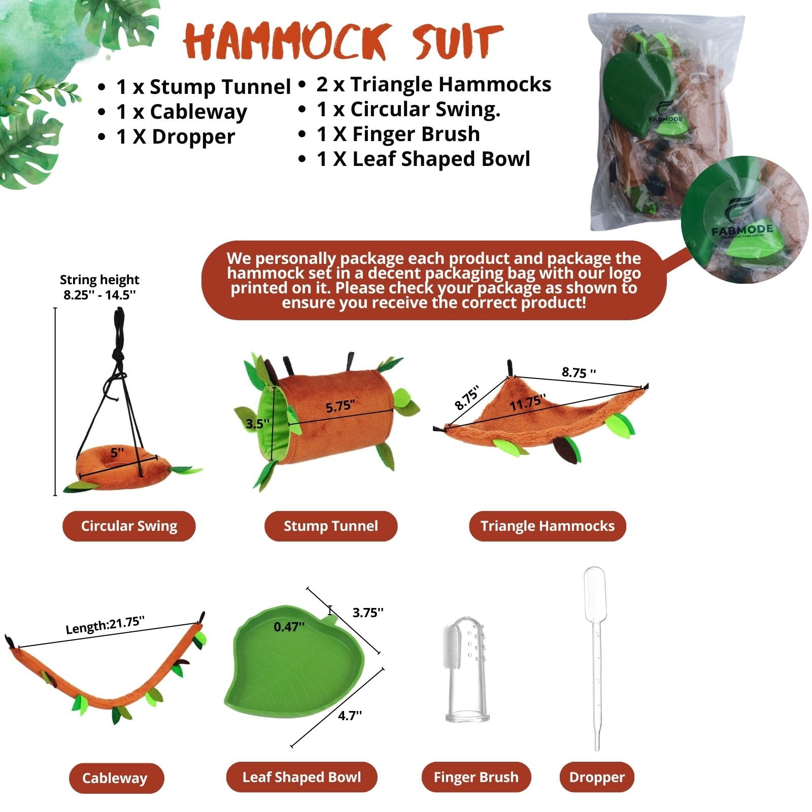 Fabmode sugar glider triangle hammock offers a cozy elevated resting space