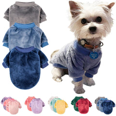 FabriCastle small dog sweaters grey pack3 front view provide cozy warmth during outdoor walks.