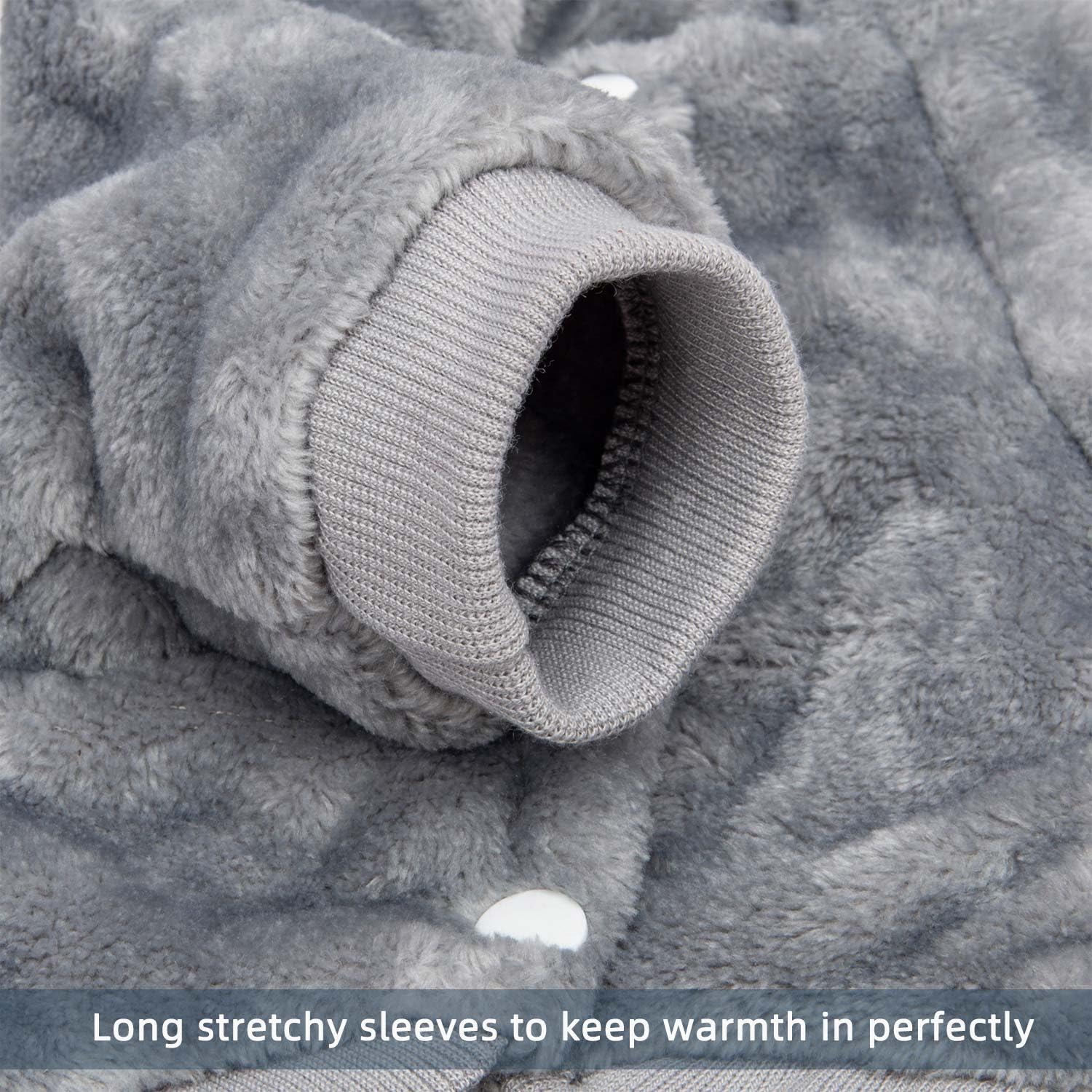 FABRICASTLE dog hoodie soft fabric close-up, plush comfort in cold weather.