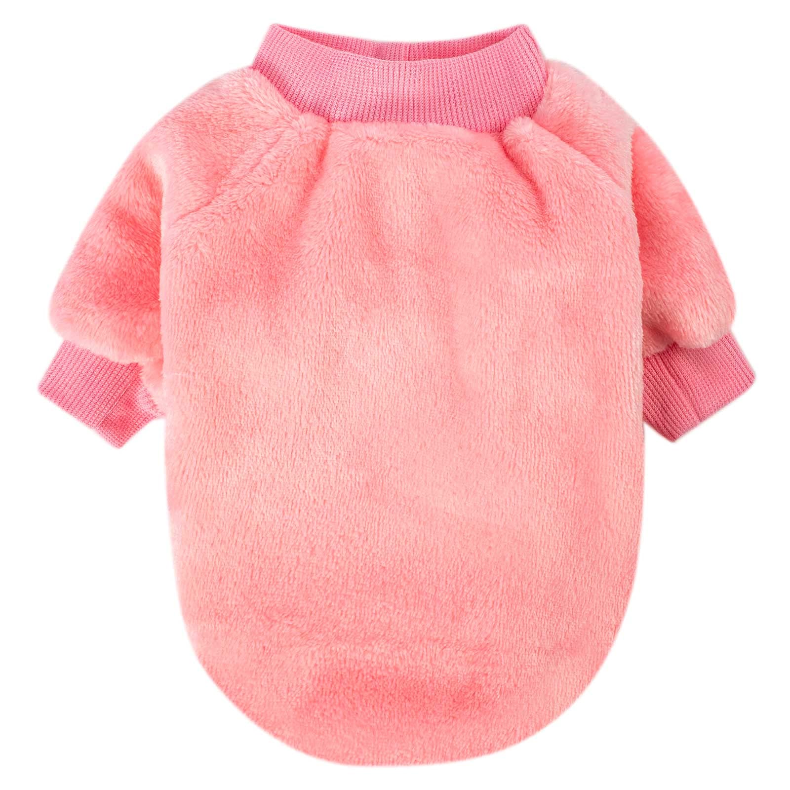 Fabricastle dog sweaters light pink provides gentle warmth for sensitive pups.