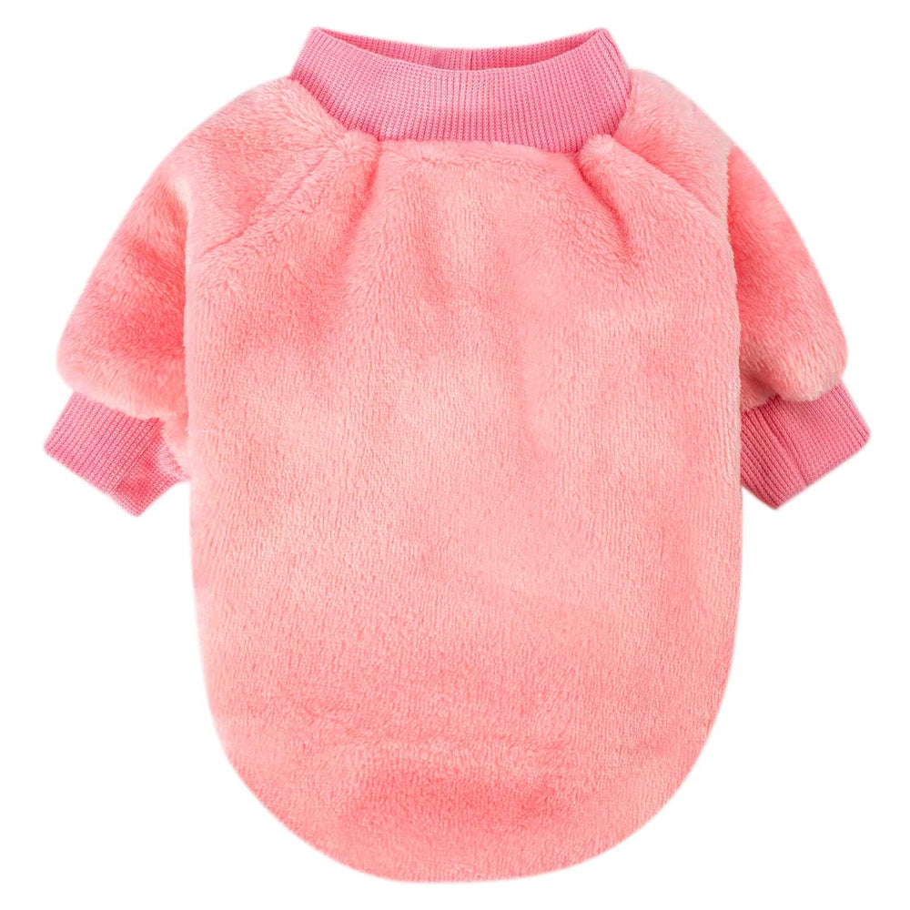 Fabricastle dog sweaters light pink provides gentle warmth for sensitive pups.