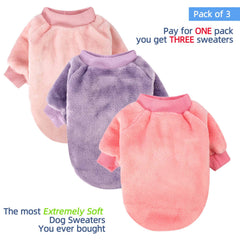 Fabricastle dog sweaters pink highlights soft material for daily wear.