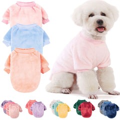 FABRICASTLE dog sweaters trio in Ballet pink Skyblue Peach for cozy warmth and stylish outings.