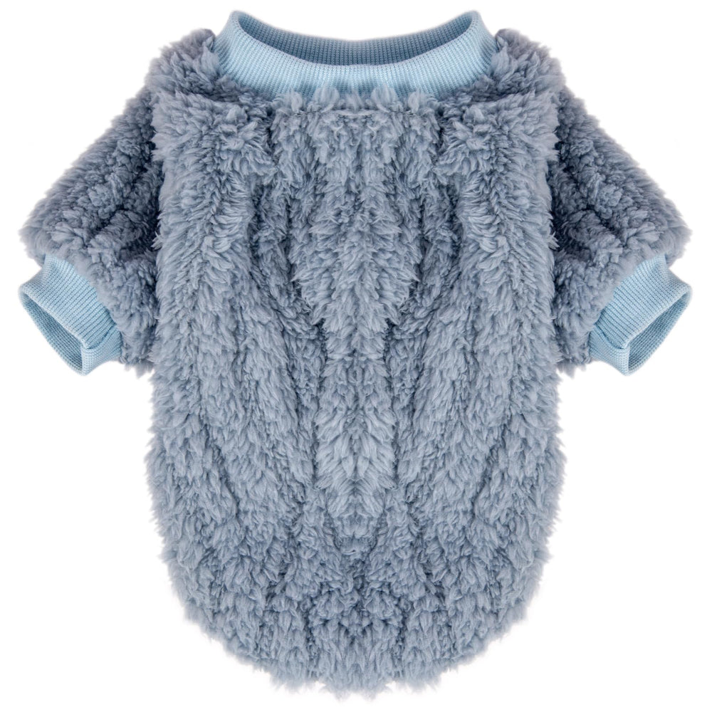 FabricCastle gray sweater front view shows cozy, lightweight warmth.