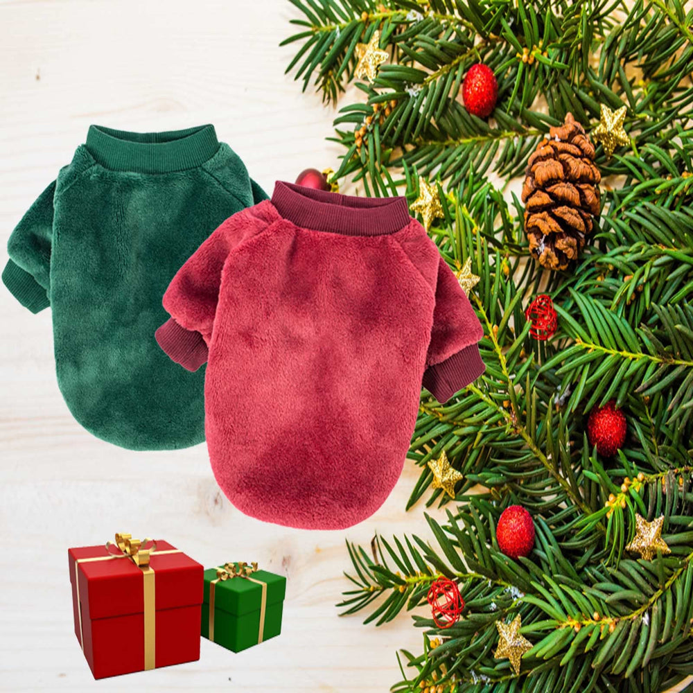 FABRICCASTLE elastic snug coat promoting freedom of leg movement in small pets