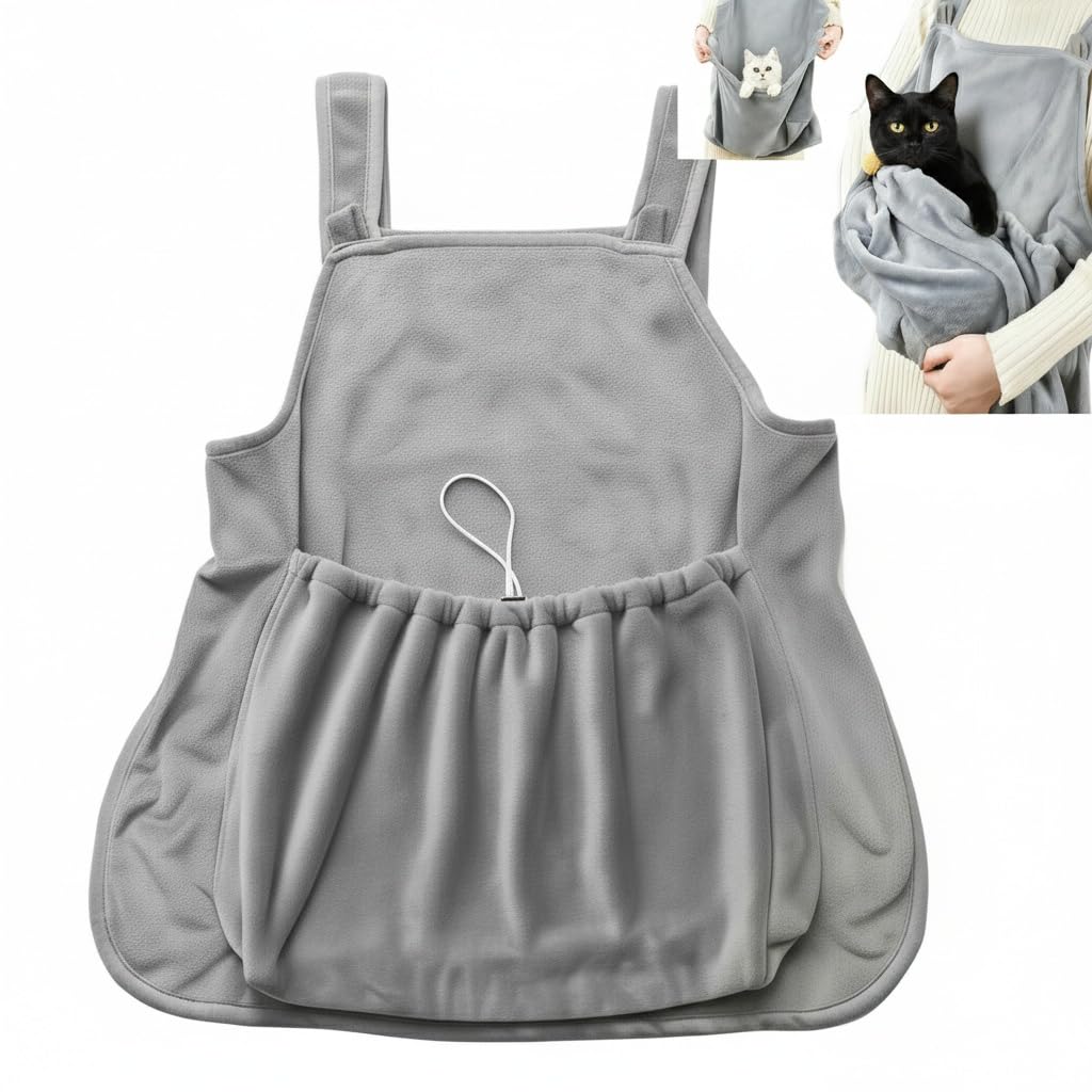 Facailaifu cat apron adjustable-drawstring provides secure, comfy fit.