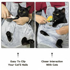 Facailaifu Cat Apron Adjustable Drawstring demonstrates customizable fit for different cats