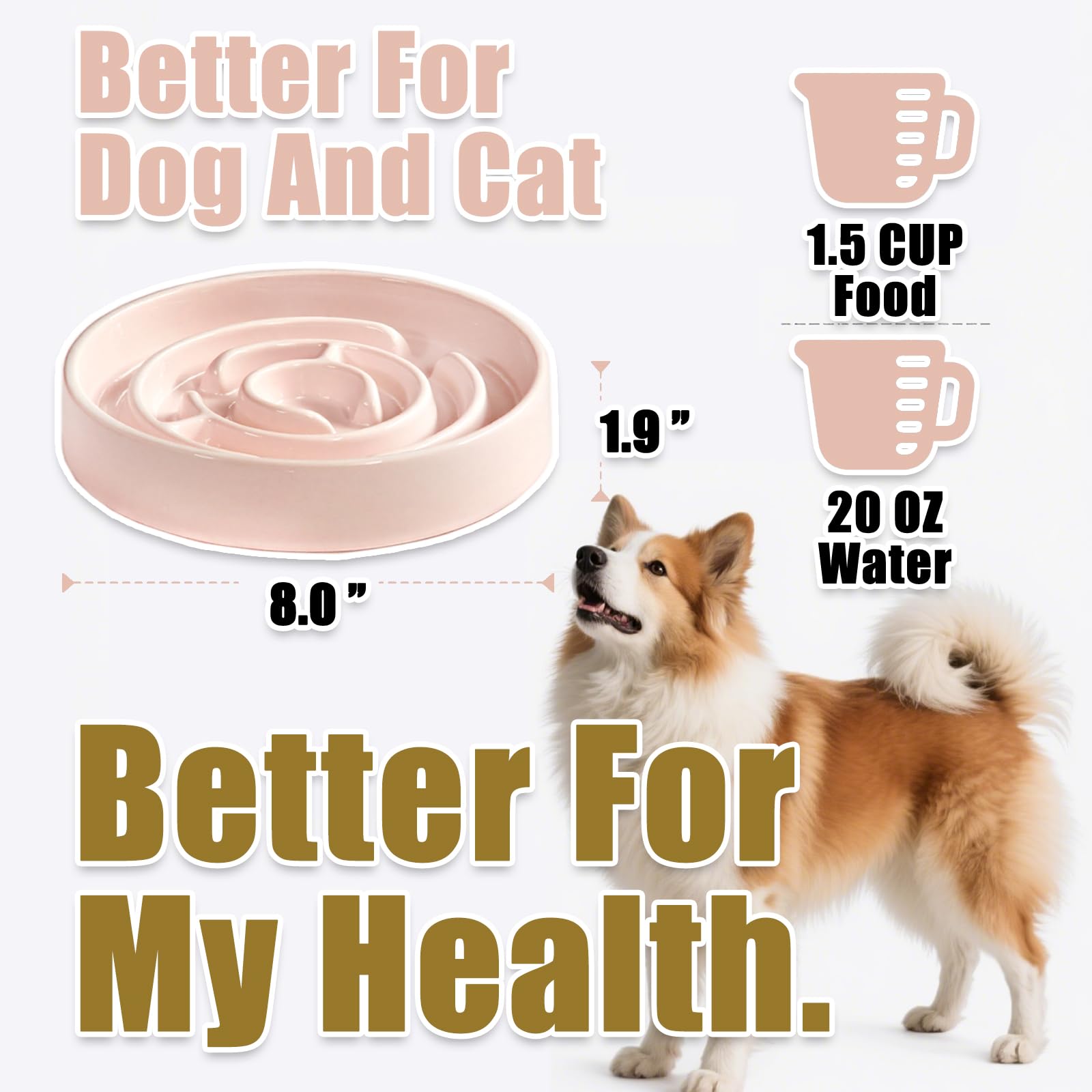 Facdiary anti-slip dog bowl base prevents sliding during feeding