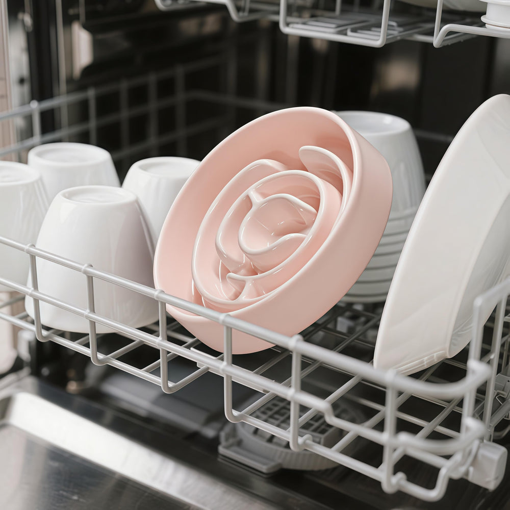 Facdiary dishwasher-safe dog bowl for easy cleaning after meals