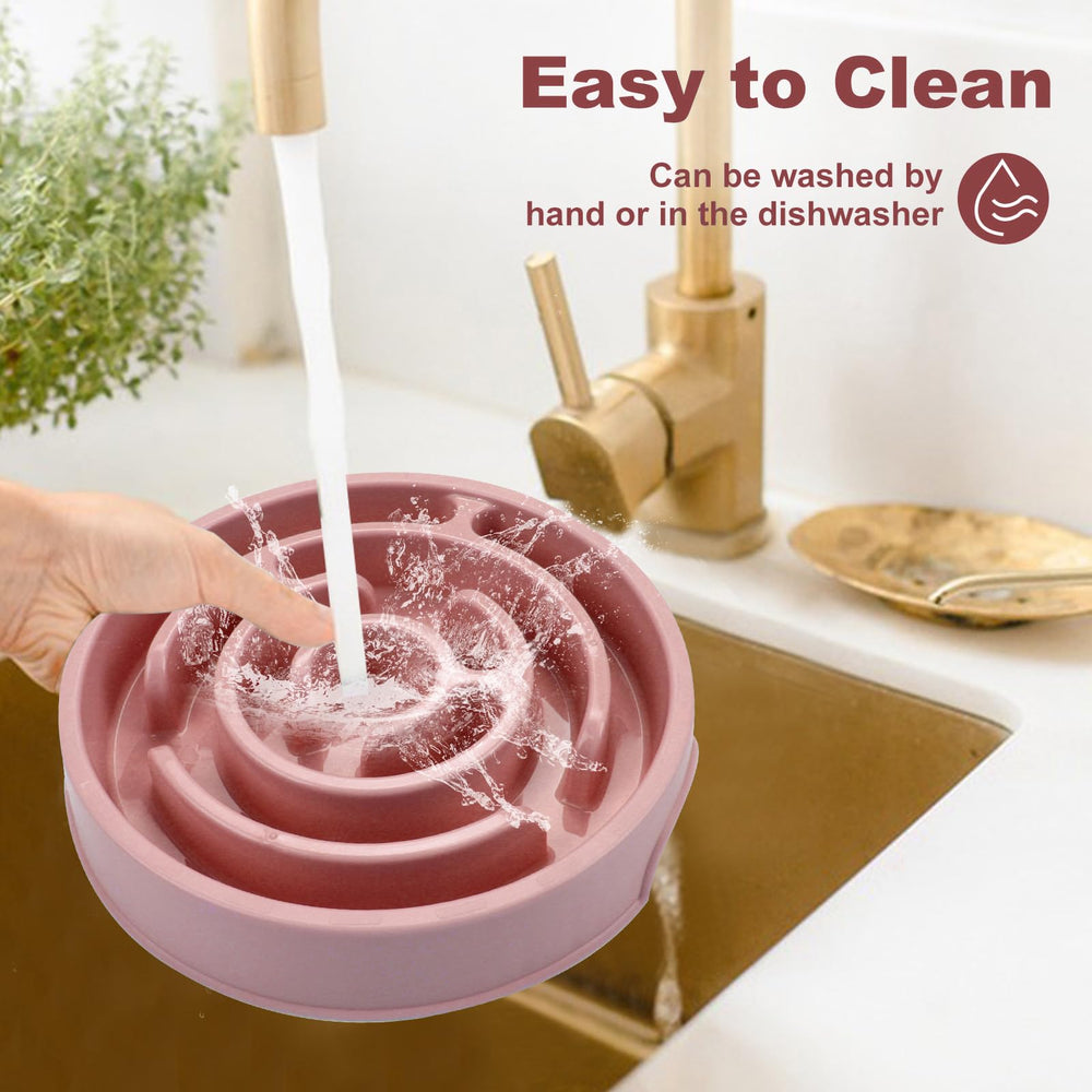 Facdiary dishwasher-safe bowl cleans quickly after meals.