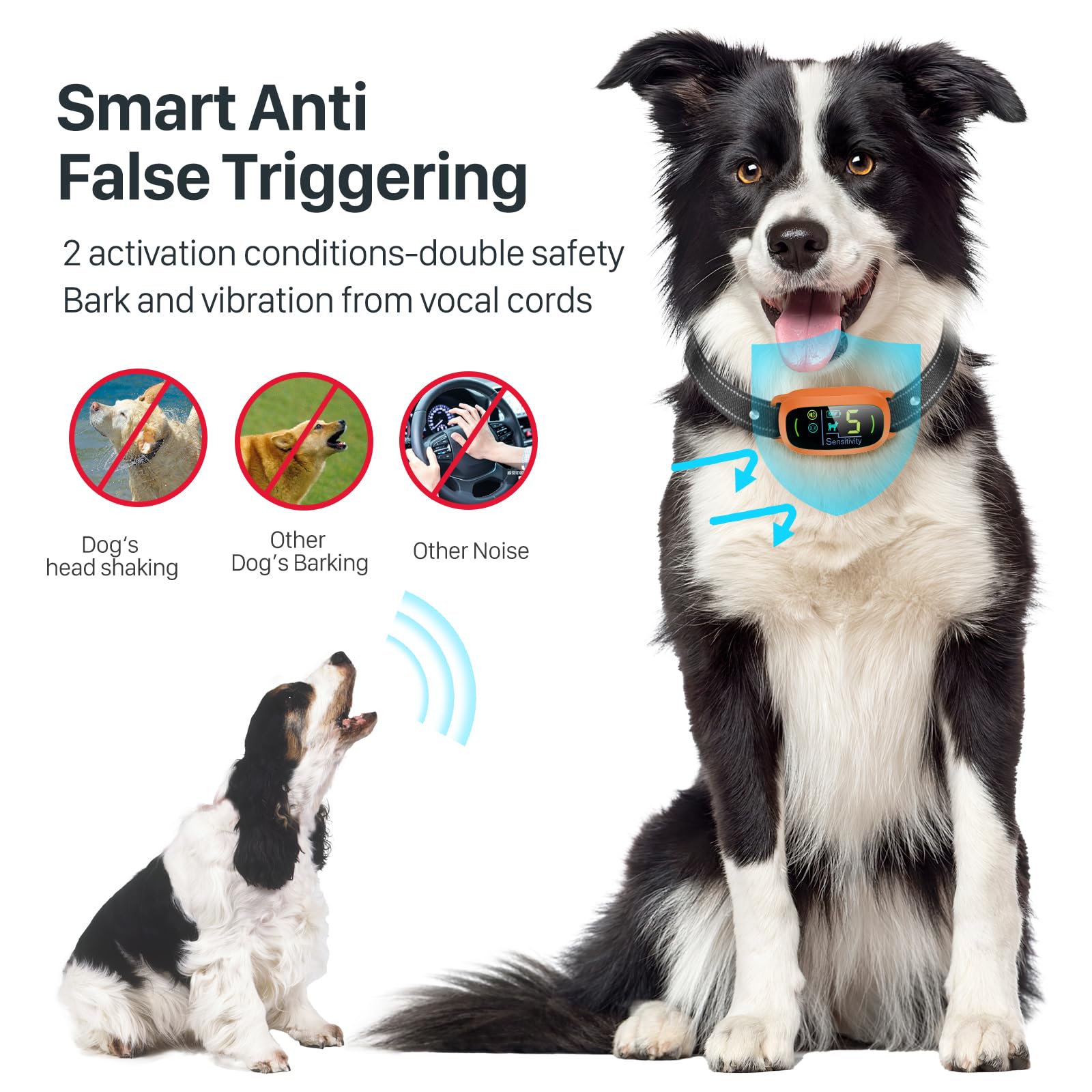 FAFAFROG bark collar IP67 waterproof for rain and water play
