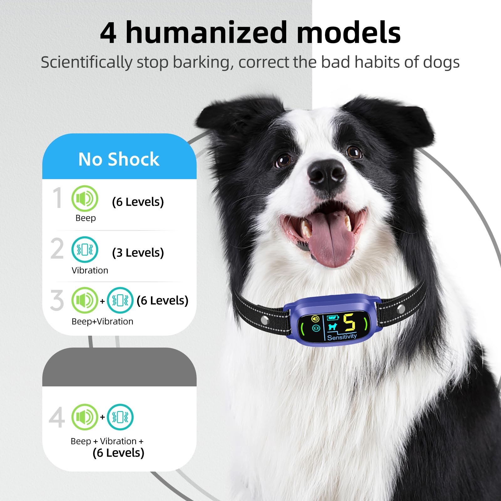 FAFAFROG bark collar in rainproof design supports outdoor training.