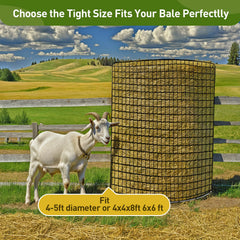 Fahnemt hay net outdoors durable design for barns and paddocks.