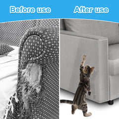 Fairooth durable-vinyl-cat-scratch-cover protects cabinet and door frames.