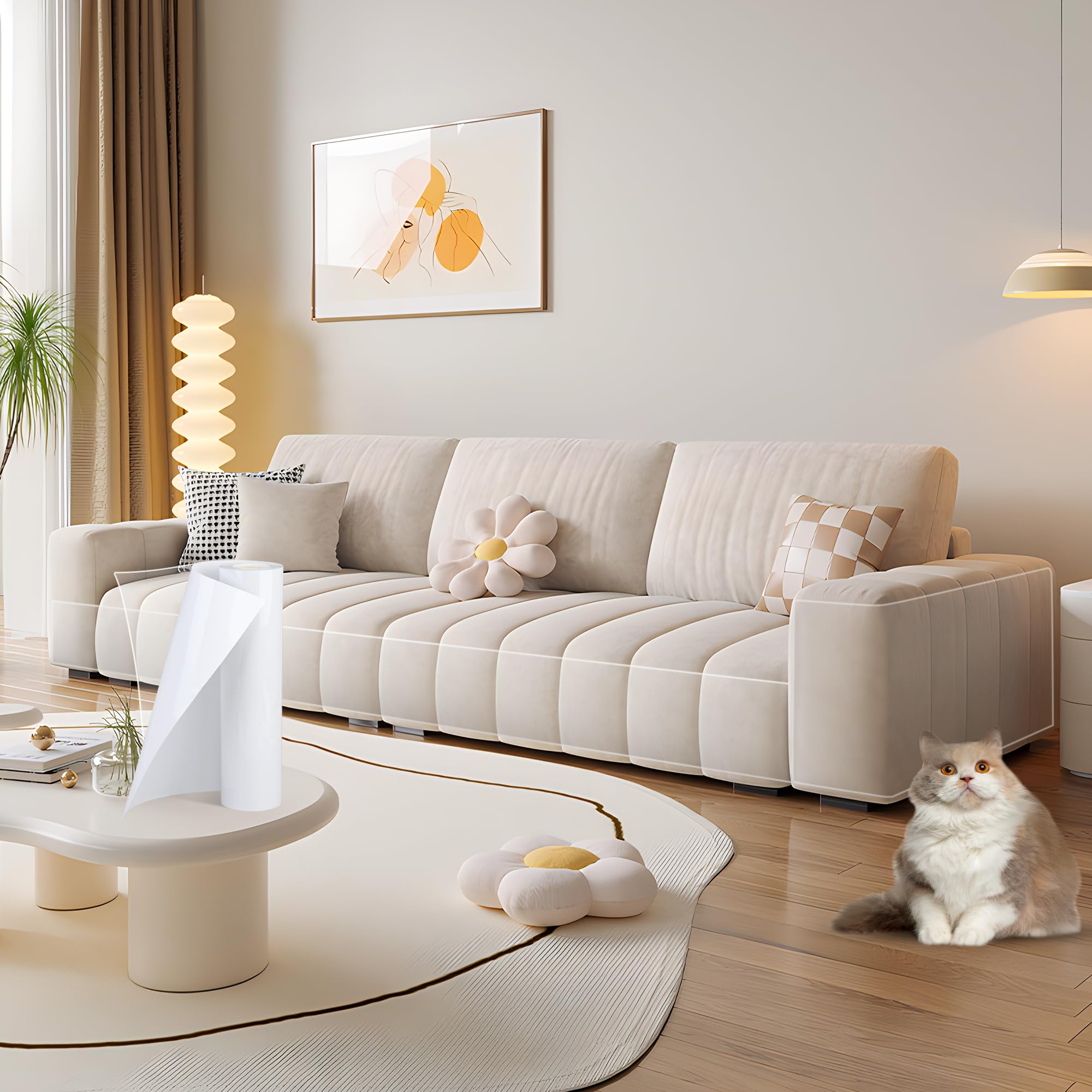 Fairooth easy-install-couch-protector shows quick, tool-free application.