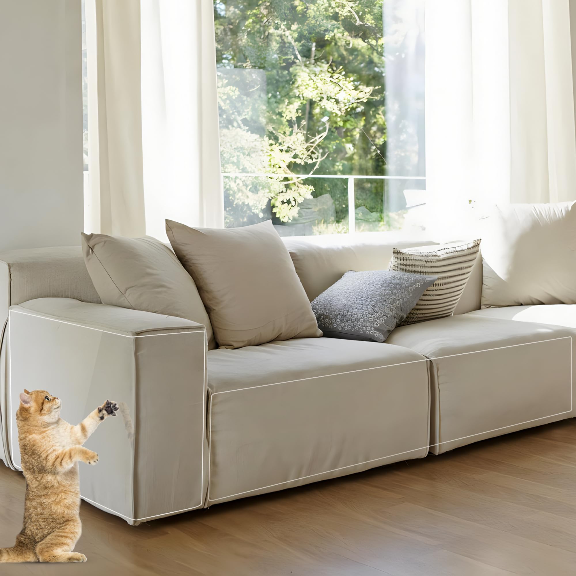 Fairooth soft-flexible-couch-corner-guard adapts to curved edges.
