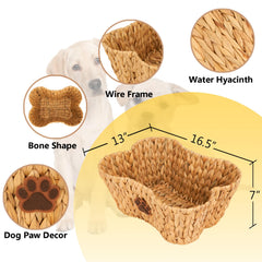 FairyHaus natural water hyacinth wicker finish adds warm texture to any room.