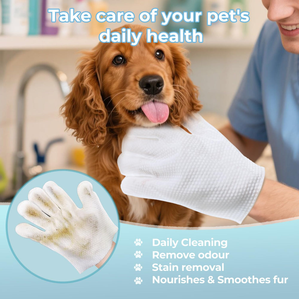 Falatong Pet Glove Wipes ingredients highlight natural, skin-safe formula for gentle cleansing.