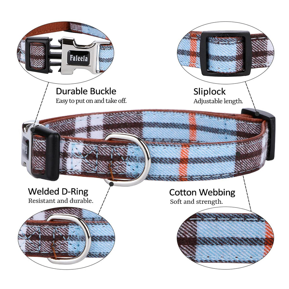 Faleela bowtie collar blue detachable close-up highlights versatile styling.