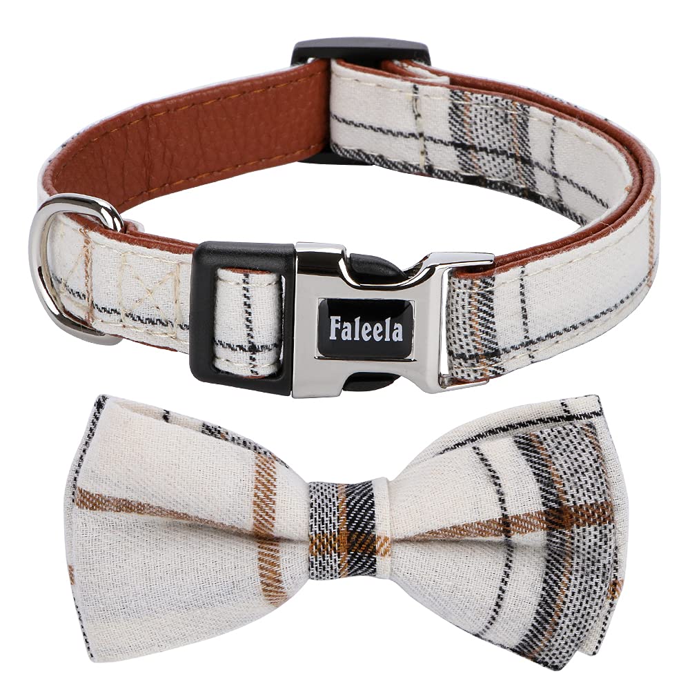 Faleela bowtie collar side view demonstrates comfortable daily wear.